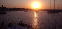 166- Villanova Fischerhafen bei Sonnenuntergang