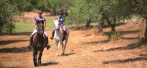 Otranto - Le: a cavallo nei pressi dei Laghi Alimini